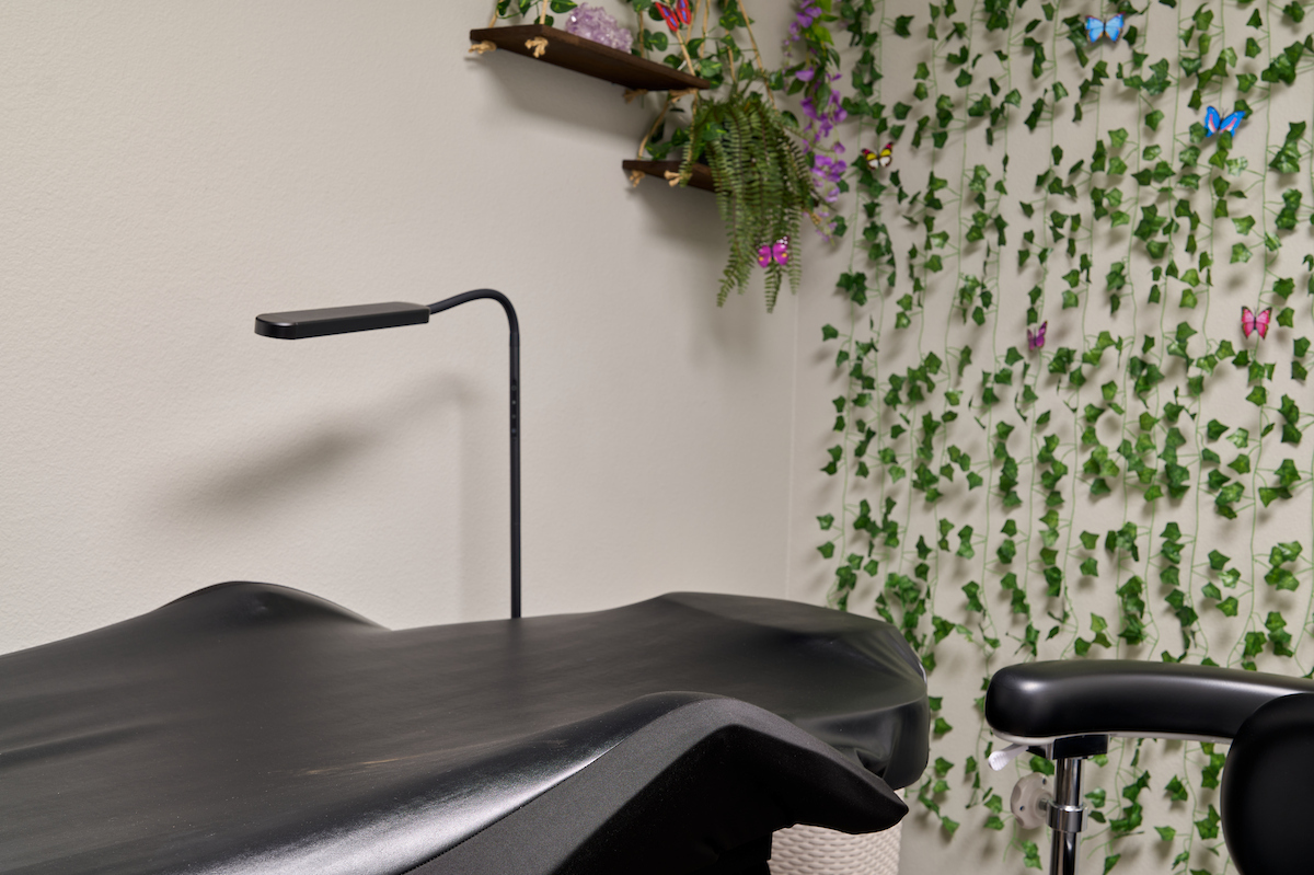 A treatment room in Real You Electrolysis's Lakewood office, near Seattle WA