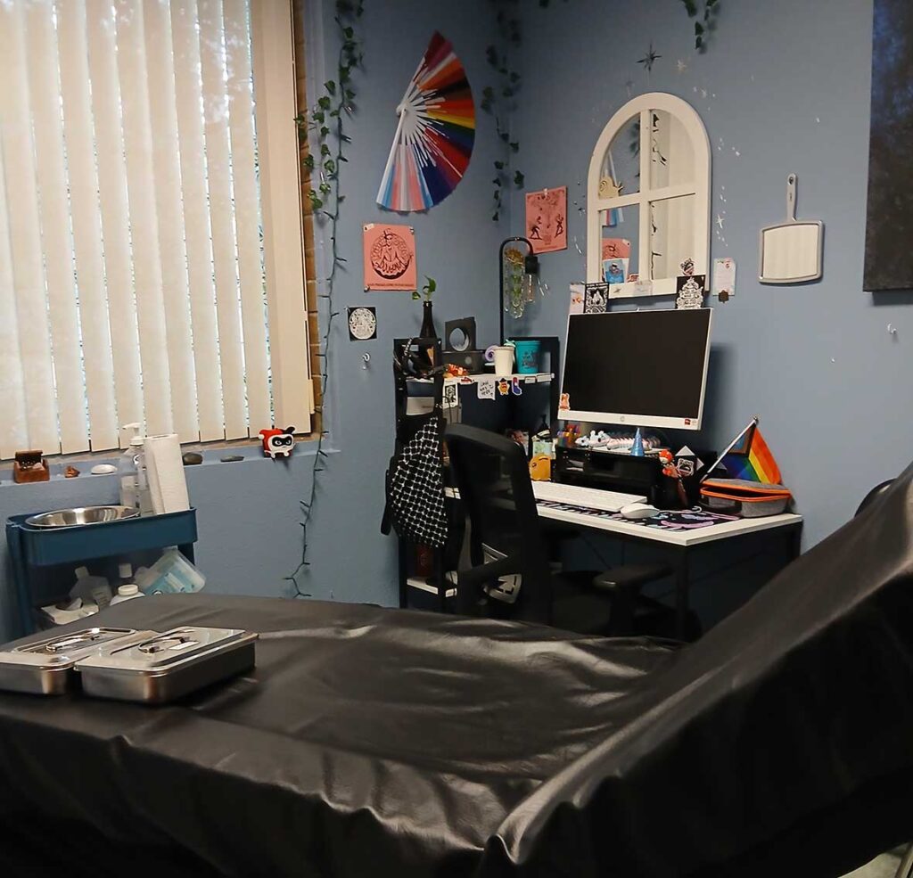 All Real You electrolysis stations are unique and express the personality of the clinician.